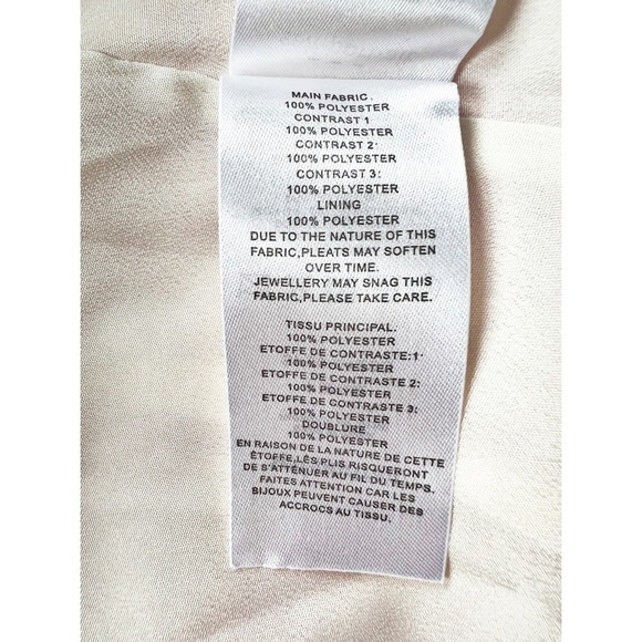 SELF-PORTRAIT Crescent Chiffon Printed Cape Lovecore Red and Cream Dress - Picture 8 of 11